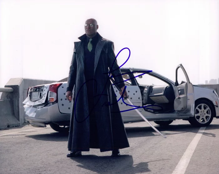 Laurence Fishburne autograph