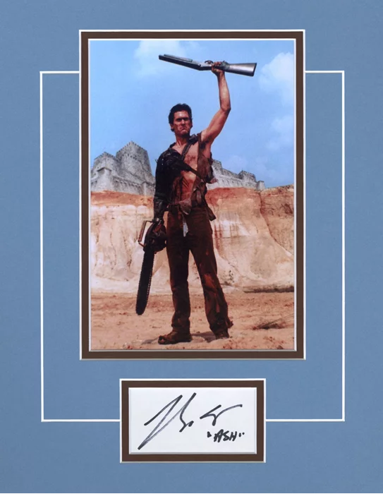Bruce Campbell in The Evil Dead autograph