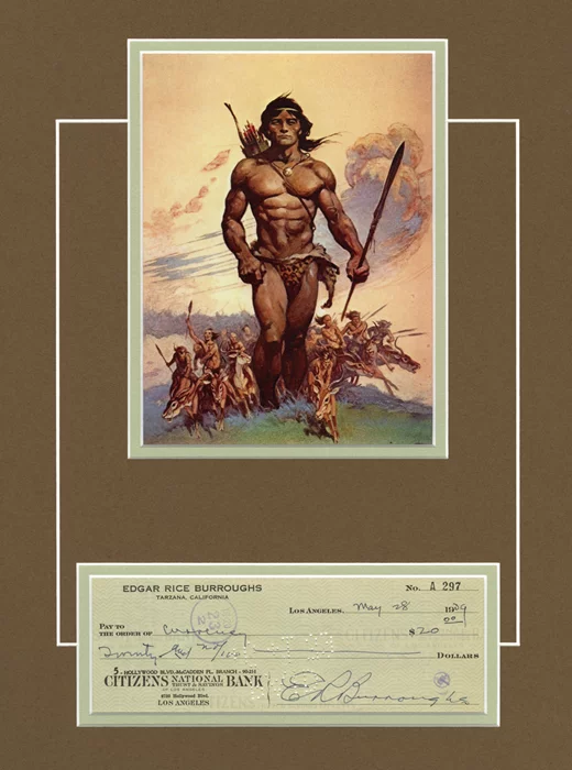 Edgar Rice Burroughs autograph