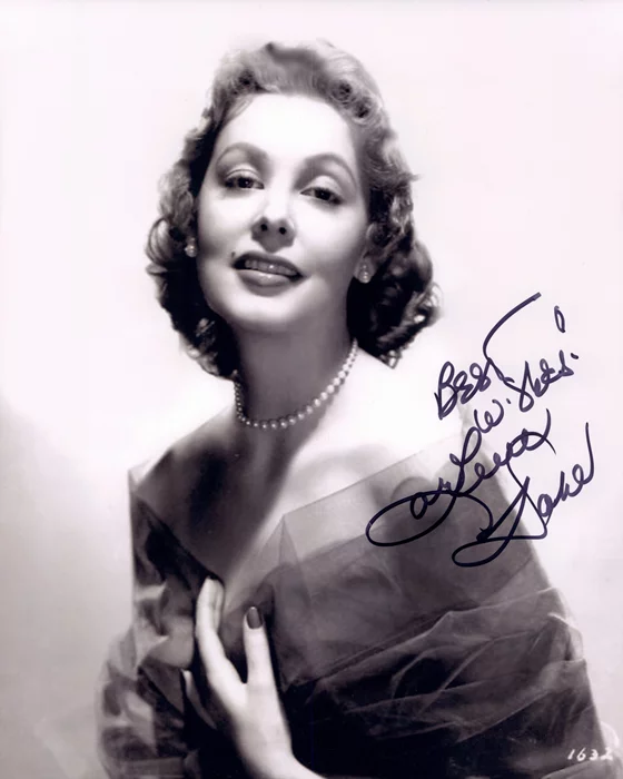 Arlene Dahl autograph