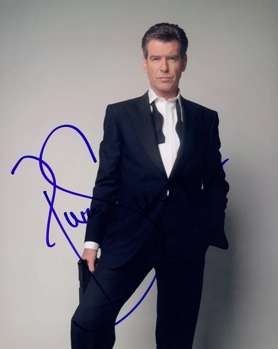 Pierce Brosnan autograph