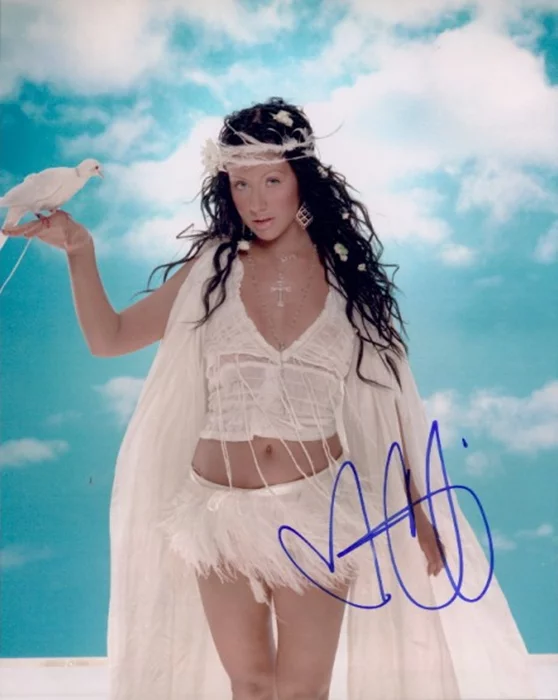 Christina Aguilera autograph