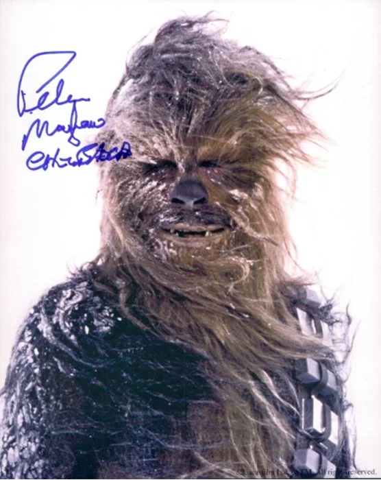 Peter Mayhew autograph
