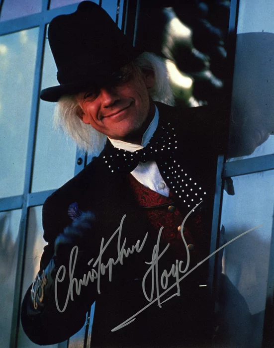 Christopher Lloyd autograph