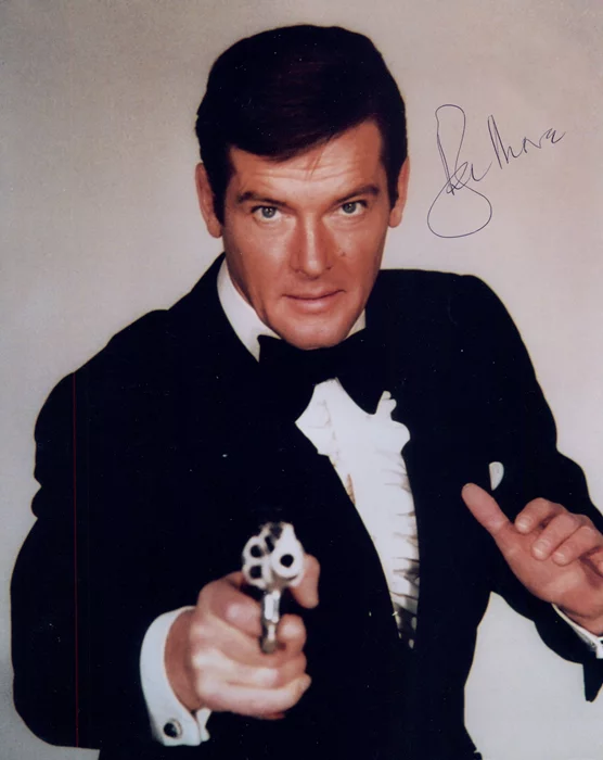 Roger Moore autograph