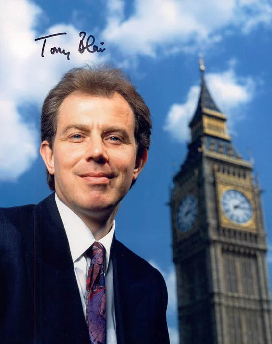 Tony Blair autograph
