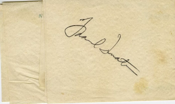 Frank Sinatra autograph