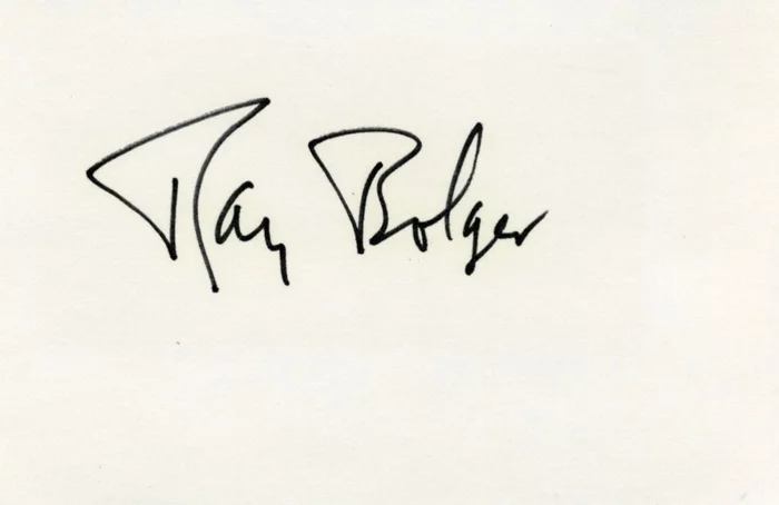 Ray Bolger autograph