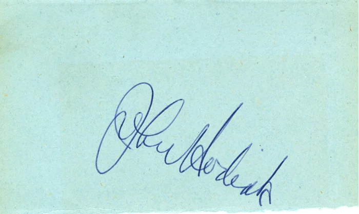 John Hodiak autograph
