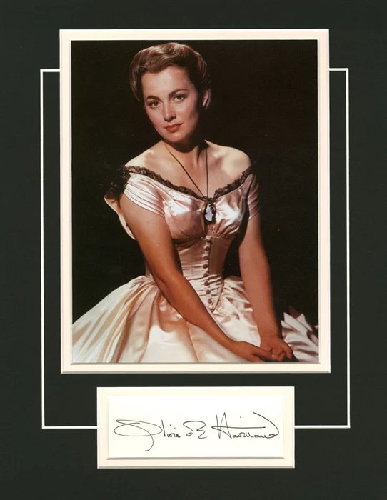 Olivia DeHavilland autograph