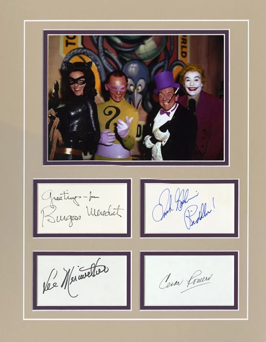 Batman Villains autograph
