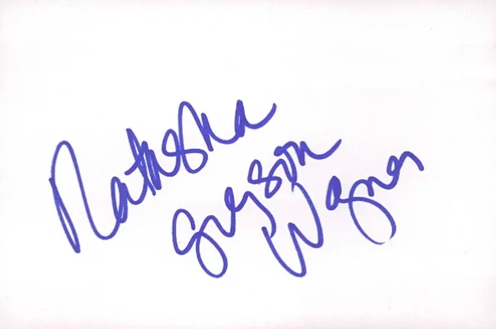 Natasha Gregson Wagner autograph