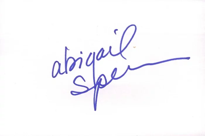 Abigail Spencer autograph