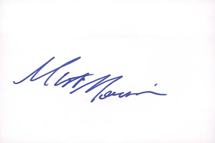 Matthew Morrison autograph