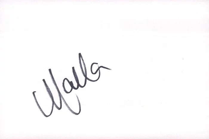 Marla Maples autograph