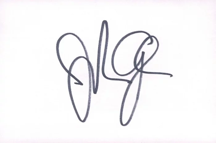 John Glover autograph