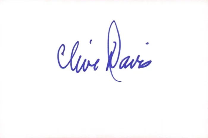 Clive Davis autograph
