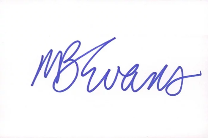 Mary Beth Evans autograph