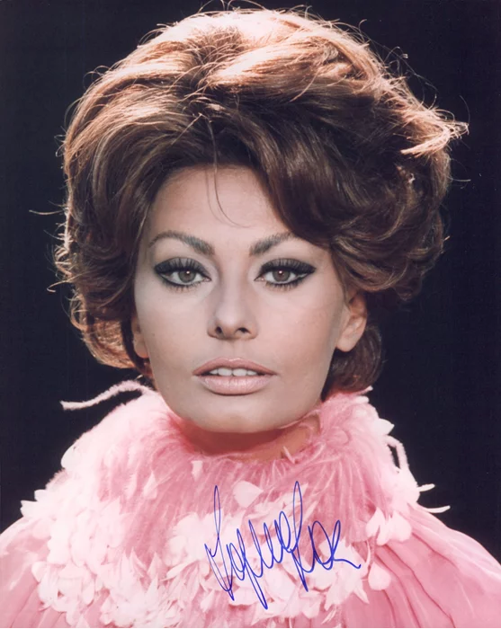 Sophia Loren autograph