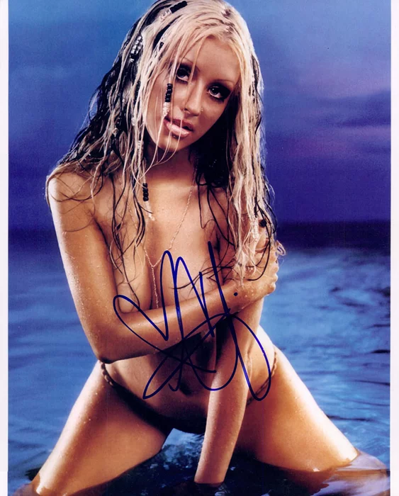 Christina Aguilera autograph