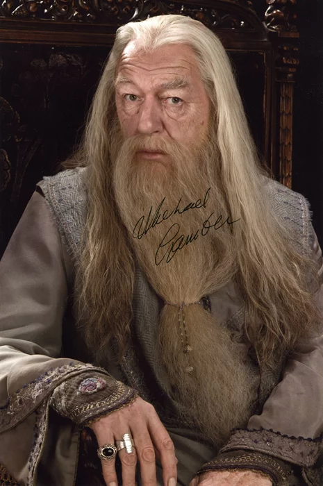 Michael Gambon autograph