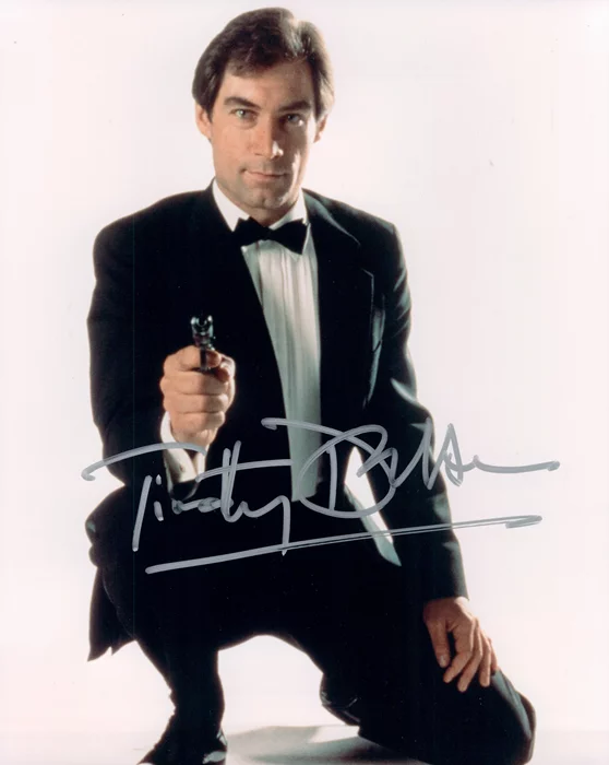 Timothy Dalton autograph