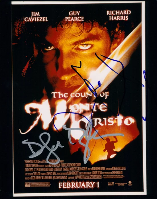 The Count of Monte Cristo autograph