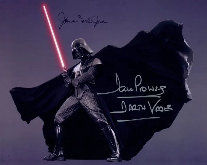 Darth Vader autograph