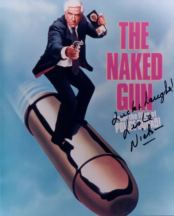 Leslie Nielsen autograph
