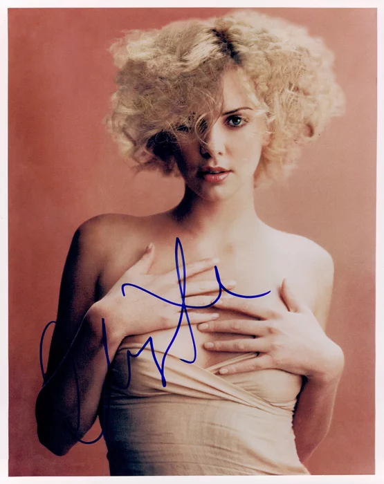Charlize Theron autograph