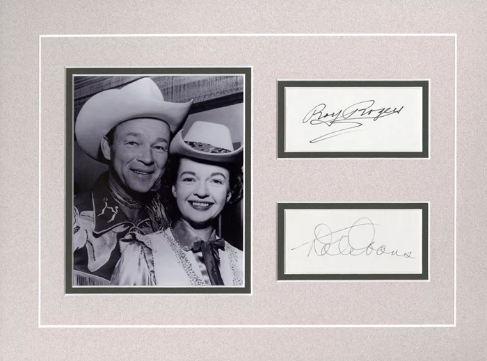 Roy Rogers & Dale Evans autograph