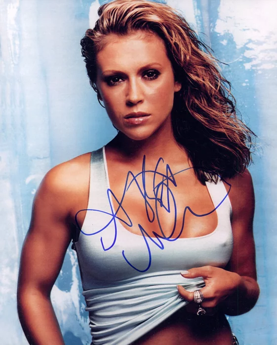 Alyssa Milano autograph