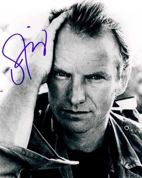 Sting autograph