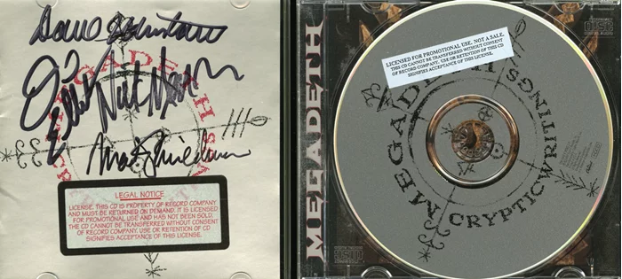 Megadeth autograph