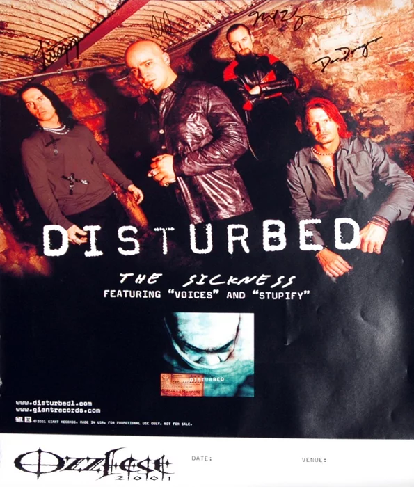 Disturbed autograph