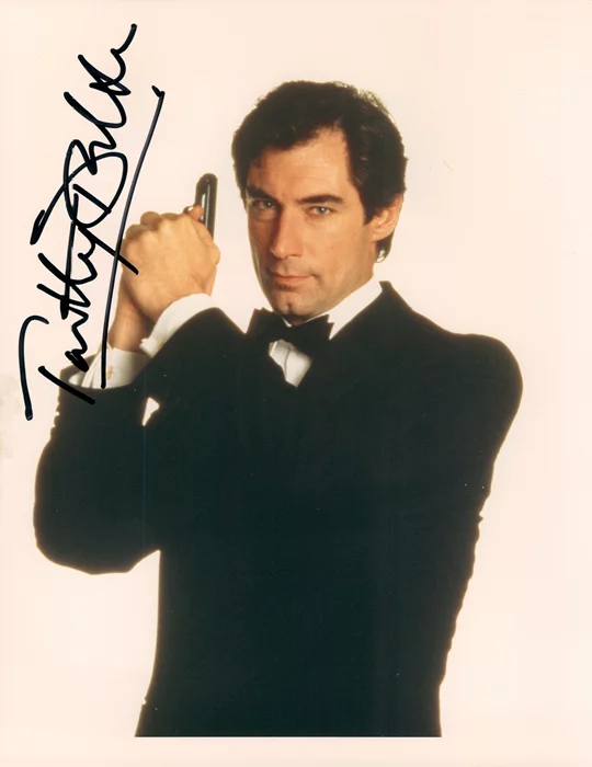 Timothy Dalton autograph