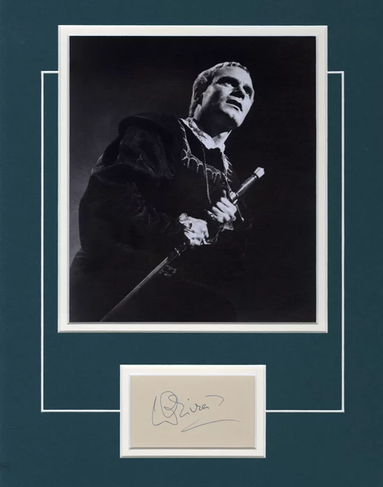 Laurence Olivier autograph