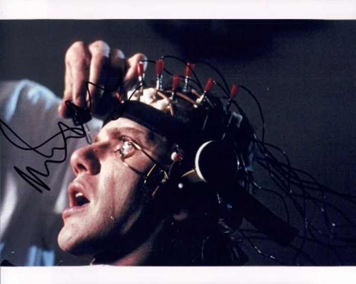 Malcolm McDowell autograph