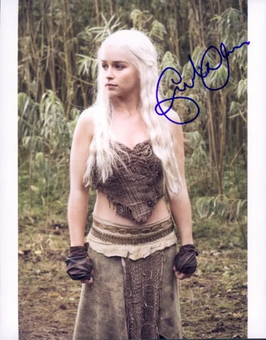 Emilia Clarke autograph