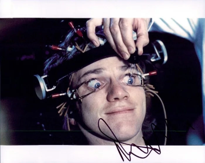 Malcolm McDowell autograph