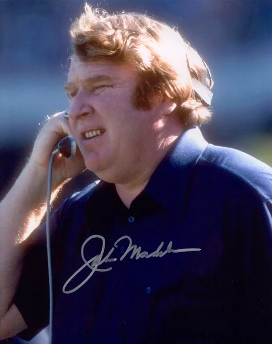 John Madden autograph
