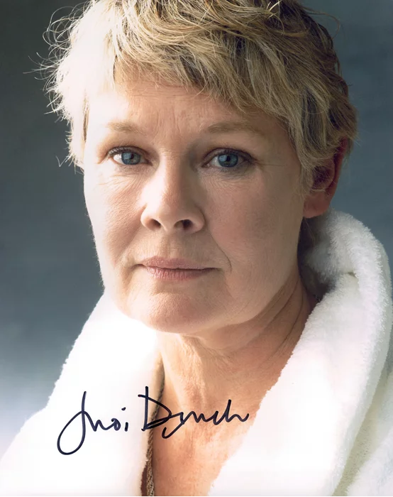 Judi Dench autograph