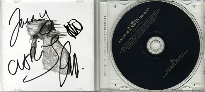Coldplay autograph