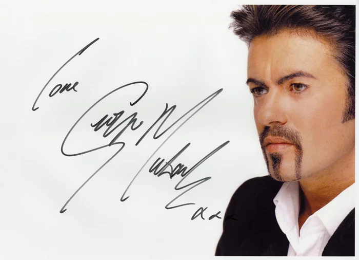 George Michael autograph