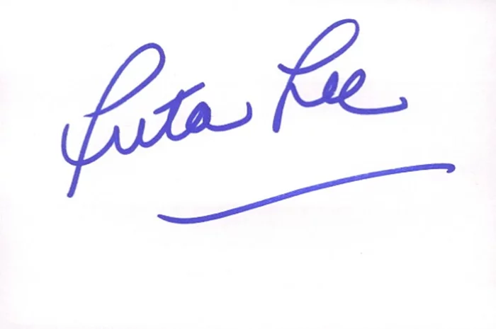 Ruta Lee autograph