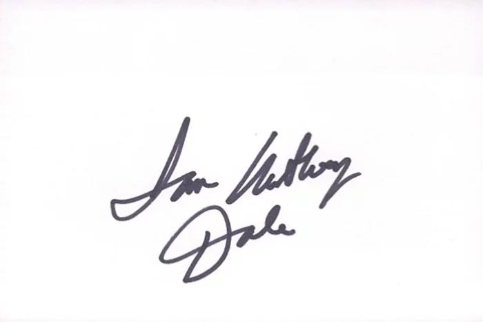 Ian Anthony Dale autograph