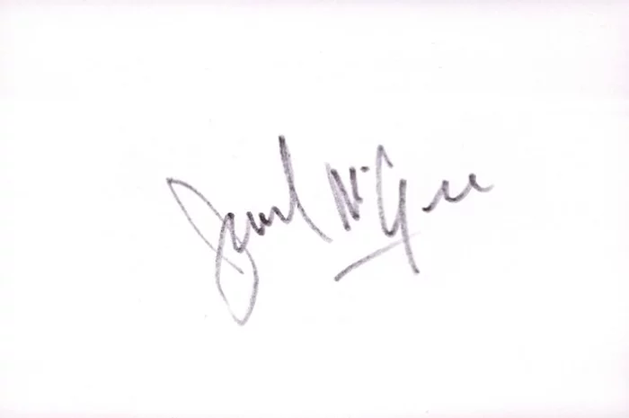 Jack McGee autograph