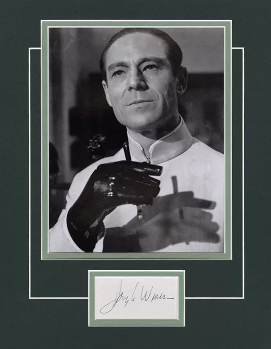 Joseph Wiseman autograph