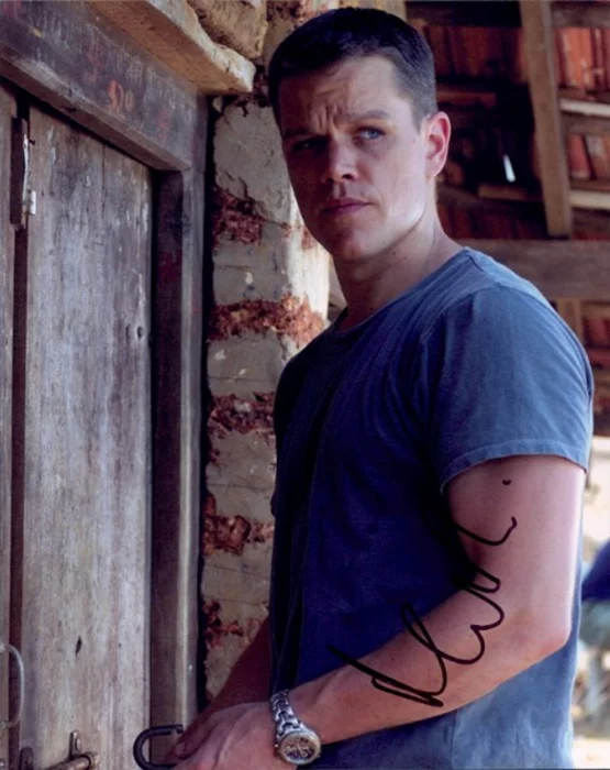 Matt Damon autograph