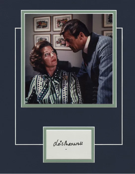 Lois Maxwell autograph